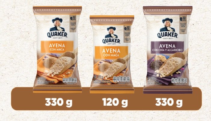 Alimentos quaker maca chia